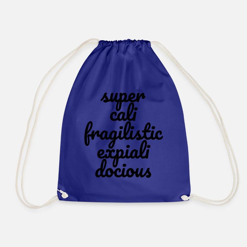 supercalifragilisticexpialidocious - Turnbeutel - Königsblau
