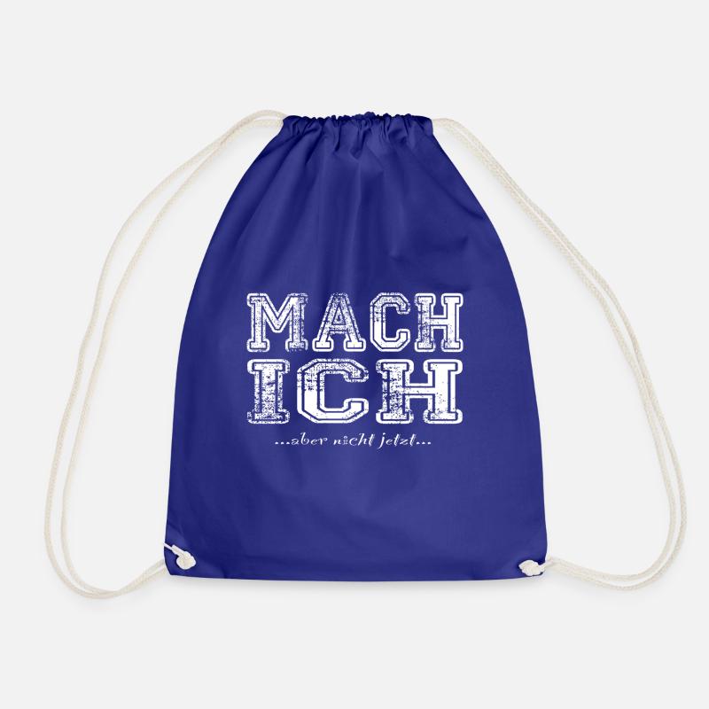 Mach ich - Turnbeutel - Königsblau
