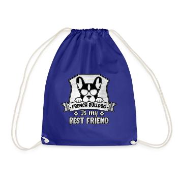 Le bouledogue français est mon meilleur ami - Sac de sport léger - bleu roi - Devant