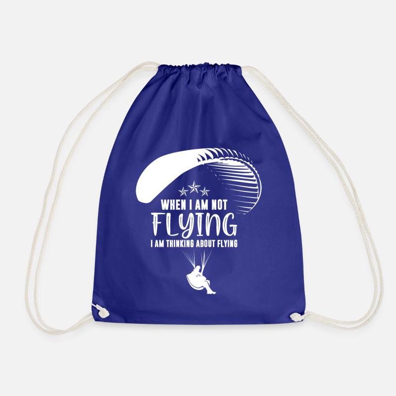 Paragleiten Tandemflug Paragleiter Geschenk - Turnbeutel - Königsblau