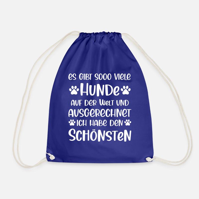 Es gibt so viele Hunde - Turnbeutel - Königsblau