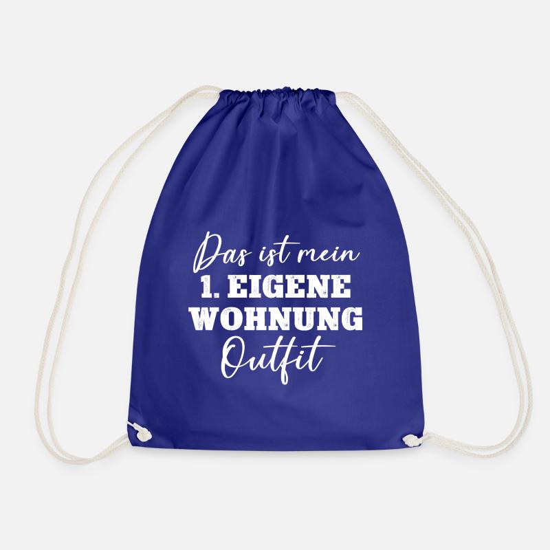 1. Eigene Wohnung Einzug Einweihung Erste WG Umzug - Turnbeutel - Königsblau