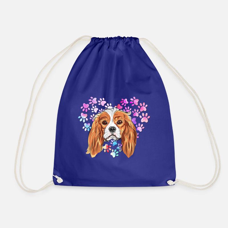 Cavalier King Charles Spaniel - Turnbeutel - Königsblau