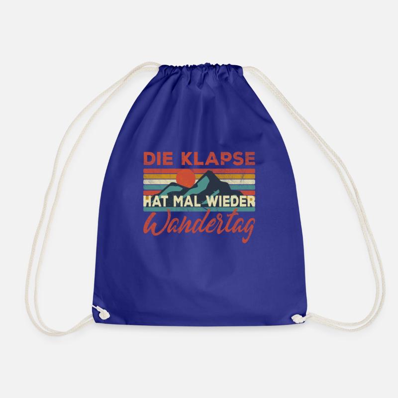 Die Klapse hat Wandertag - Turnbeutel - Königsblau