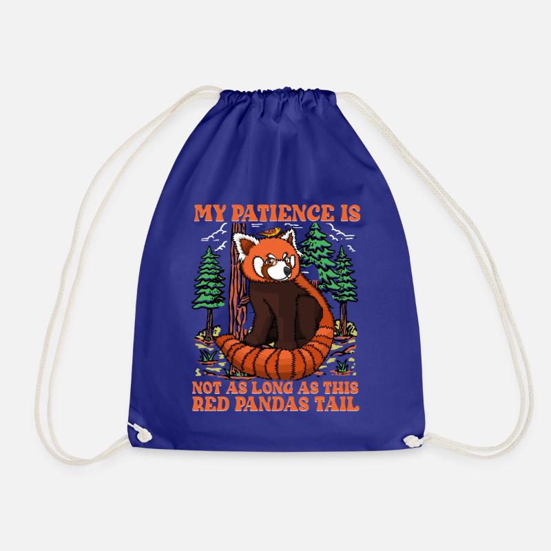 My Patience is not as long as this Red Pandas Tail - Turnbeutel - Königsblau