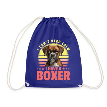 Je n’arrive pas à rester calme J’ai un Boxer - Sac de sport léger - bleu roi - Devant