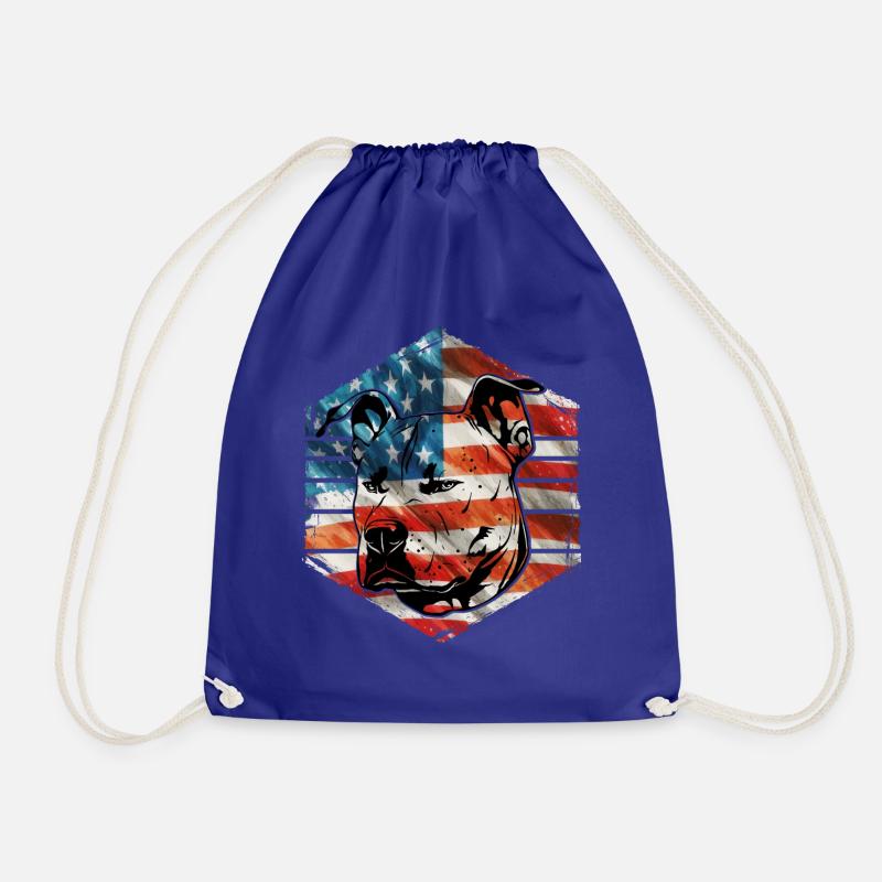 Pitbull USA - Turnbeutel - Königsblau