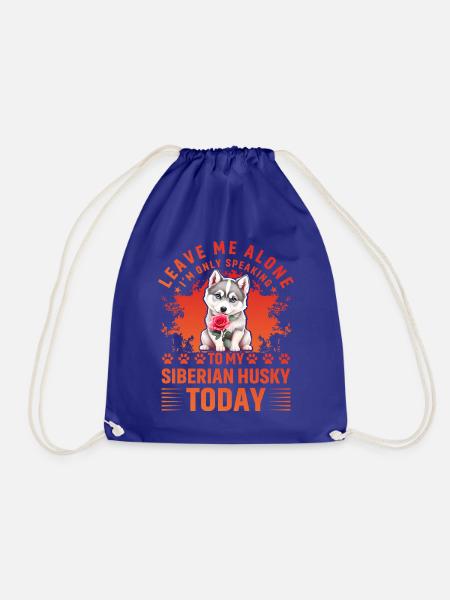 Husky Lustiger Spruch - Turnbeutel - Königsblau