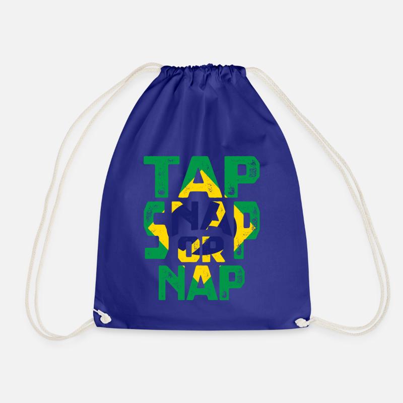 Tap Snap Or Nap - Drawstring Bag - royal blue
