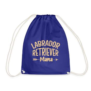 Labrador Retriever Mama - Drawstring Bag - royal blue - Front