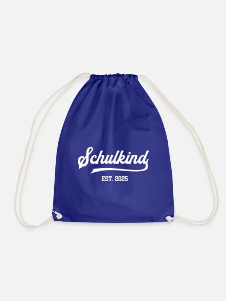 Schulkind 2025 Einschulung Schule Schulanfang - Turnbeutel - Königsblau