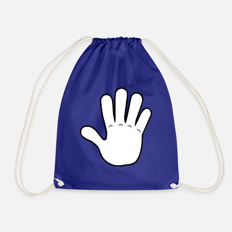 Hand Gimme 5 | Black/White - Turnbeutel - Königsblau