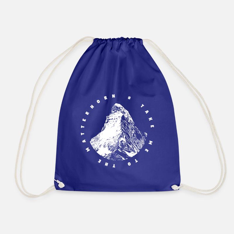 Take me to the Matterhorn - Drawstring Bag - royal blue
