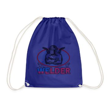 Soudeur SOUDEUR USA Cadeau patriotique - Sac de sport léger - bleu roi - Devant