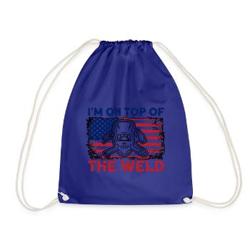 Soudeur SOUDEUR USA Cadeau patriotique - Sac de sport léger - bleu roi - Devant