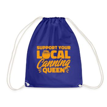 Soutenez votre conserverie locale Queen Einma - Sac de sport léger - bleu roi - Devant