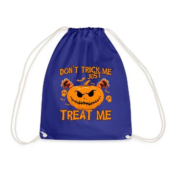 Horror Halloween Treat Me Pumpkin Gruselig - Turnbeutel - Königsblau - Vorne