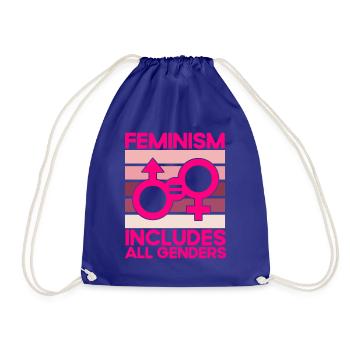 Feminismus Rechte der Frauen Feministisch Geschenk - Turnbeutel - Königsblau - Vorne