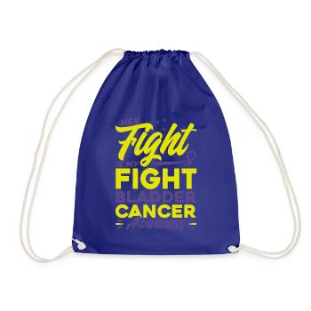 Survivant du cancer de la vessie Cancer de la vessie sous - Sac de sport léger - bleu roi - Devant