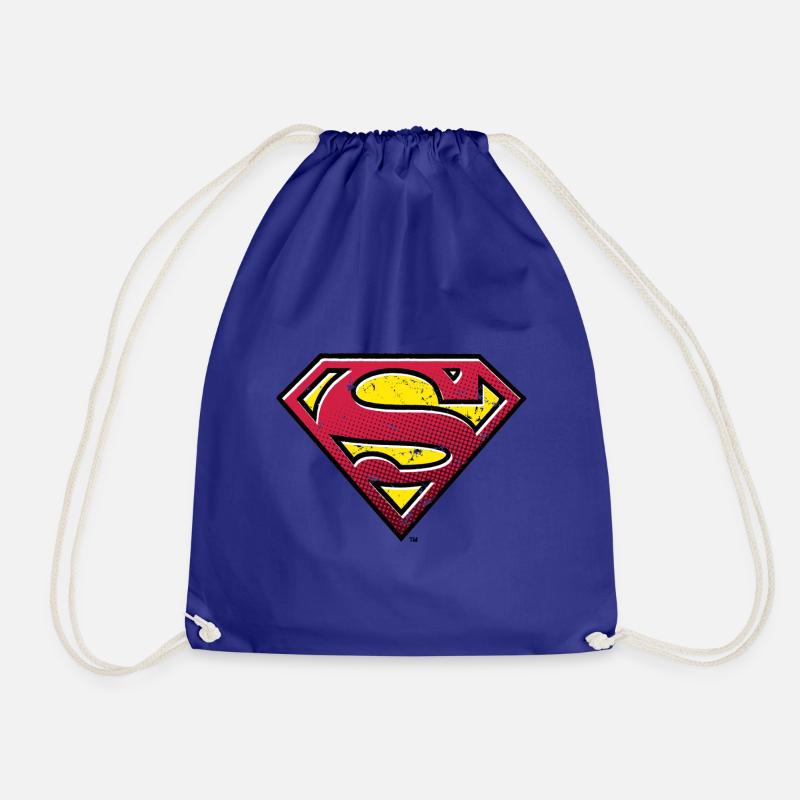 Superman S-Shield Used Look - Drawstring Bag - royal blue