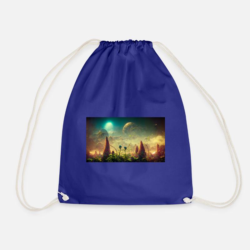 Futuristic world - Drawstring Bag - royal blue