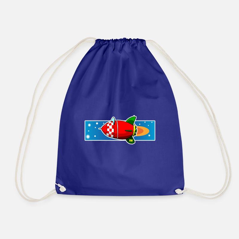 Rocket copy - Drawstring Bag - royal blue