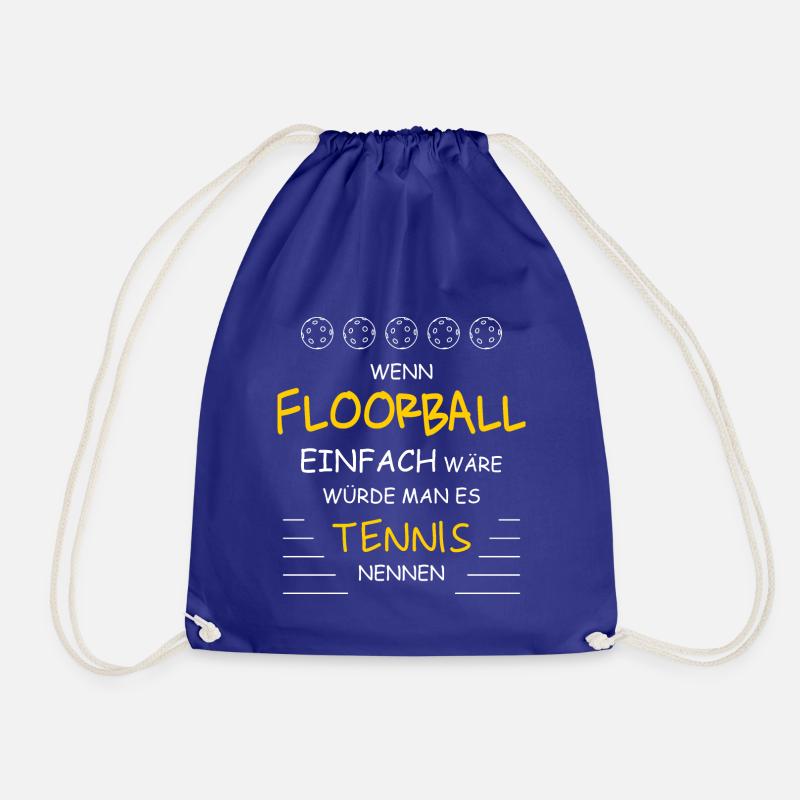 Wenn Floorball einfach wäre … - Turnbeutel - Königsblau