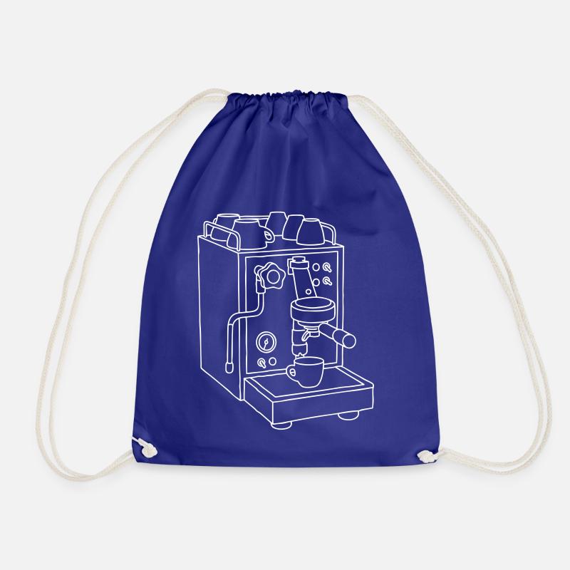 Espresso machine Barista - Drawstring Bag - royal blue