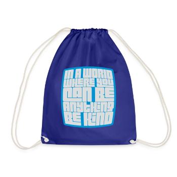 Vous pouvez être gentil - Sac de sport léger - bleu roi - Devant