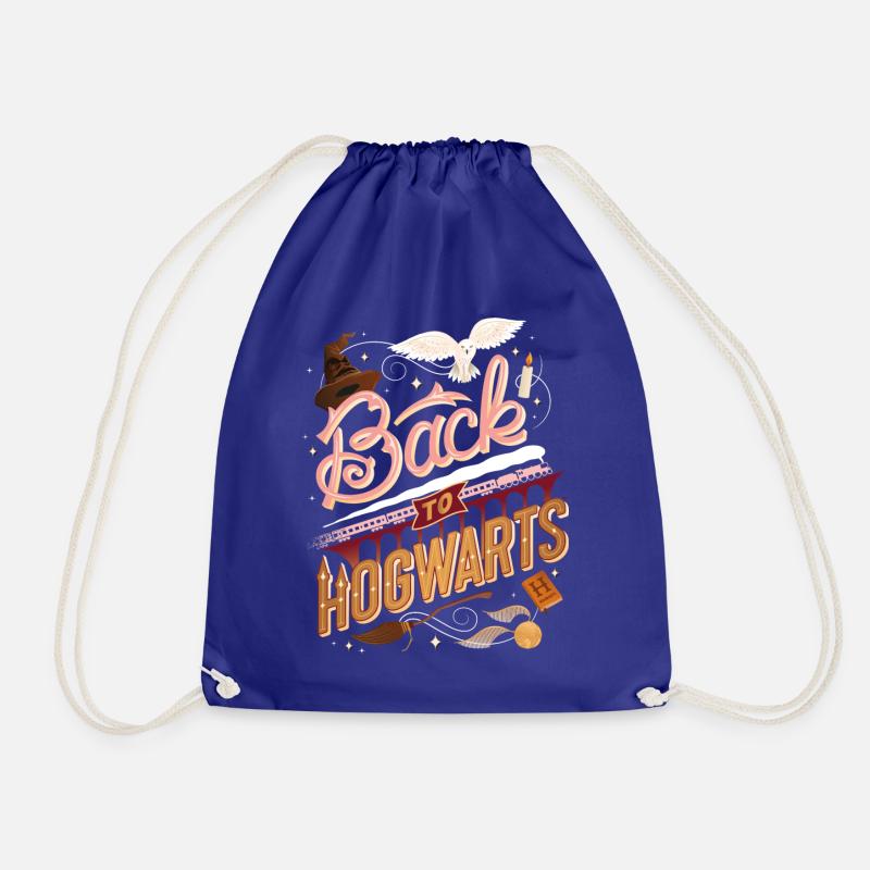 Harry Potter Back To Hogwarts - Drawstring Bag - royal blue