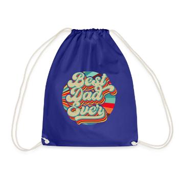 Meilleur cadeau de papa de la fête des pères - Sac de sport léger - bleu roi - Devant