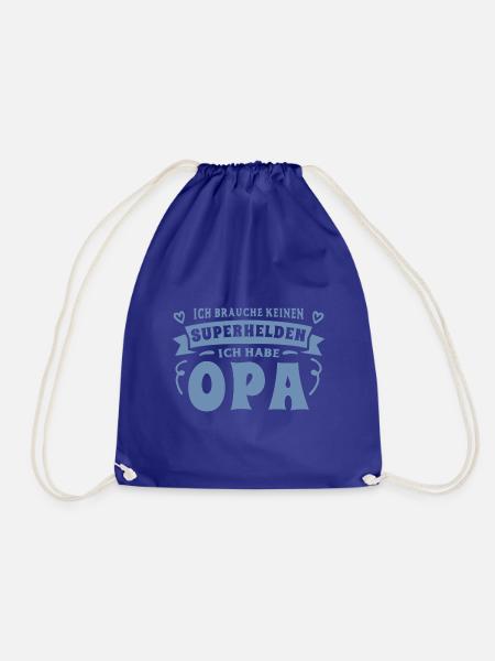 Opa Enkel Sprüche Ich habe meinen Opa - Turnbeutel - Königsblau