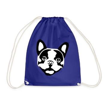 Dog - French Bulldog - Sac de sport léger - bleu roi - Devant