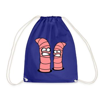 2 vers fous - Sac de sport léger - bleu roi - Devant