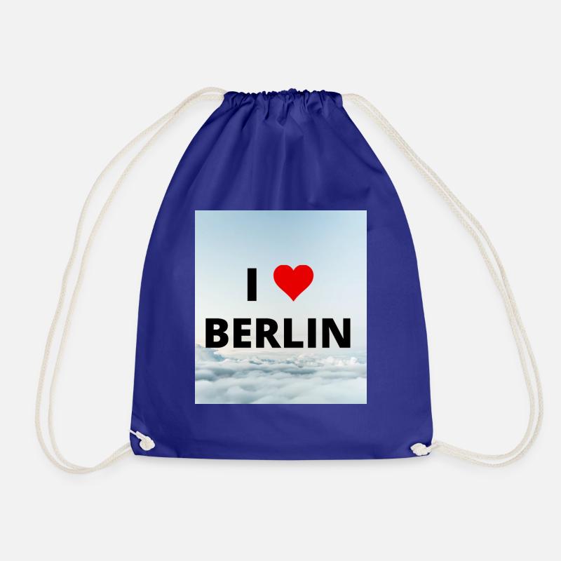 ICH LIEBE BERLIN - Turnbeutel - Königsblau