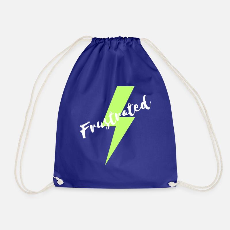 max frustrated - Drawstring Bag - royal blue