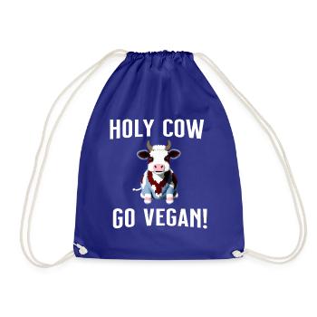 Holy cow - süße Kuh - Turnbeutel - Königsblau - Vorne