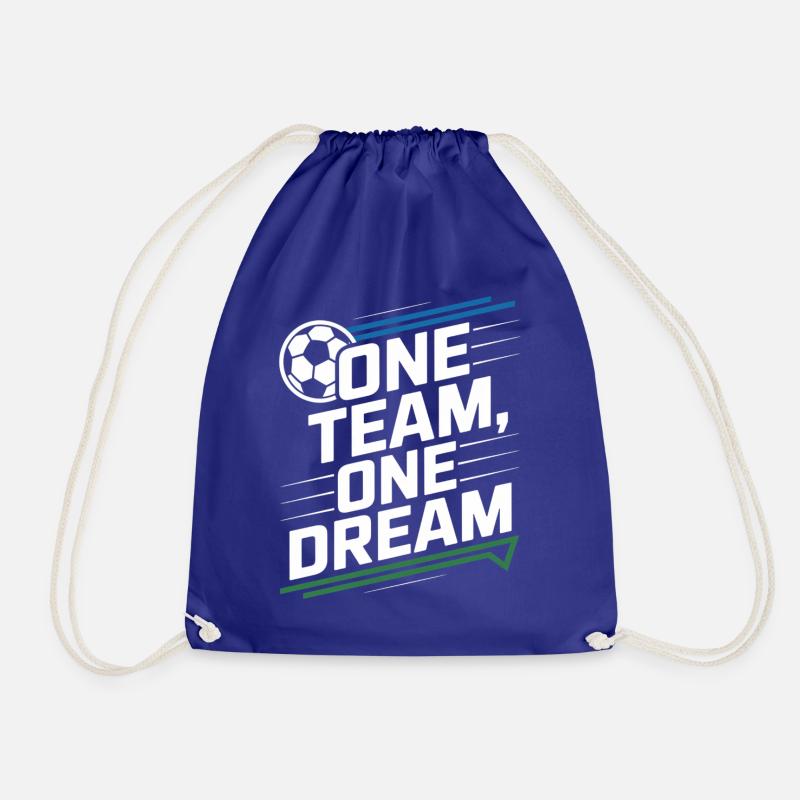 ONE TEAM ONE DREAM - Drawstring Bag - royal blue