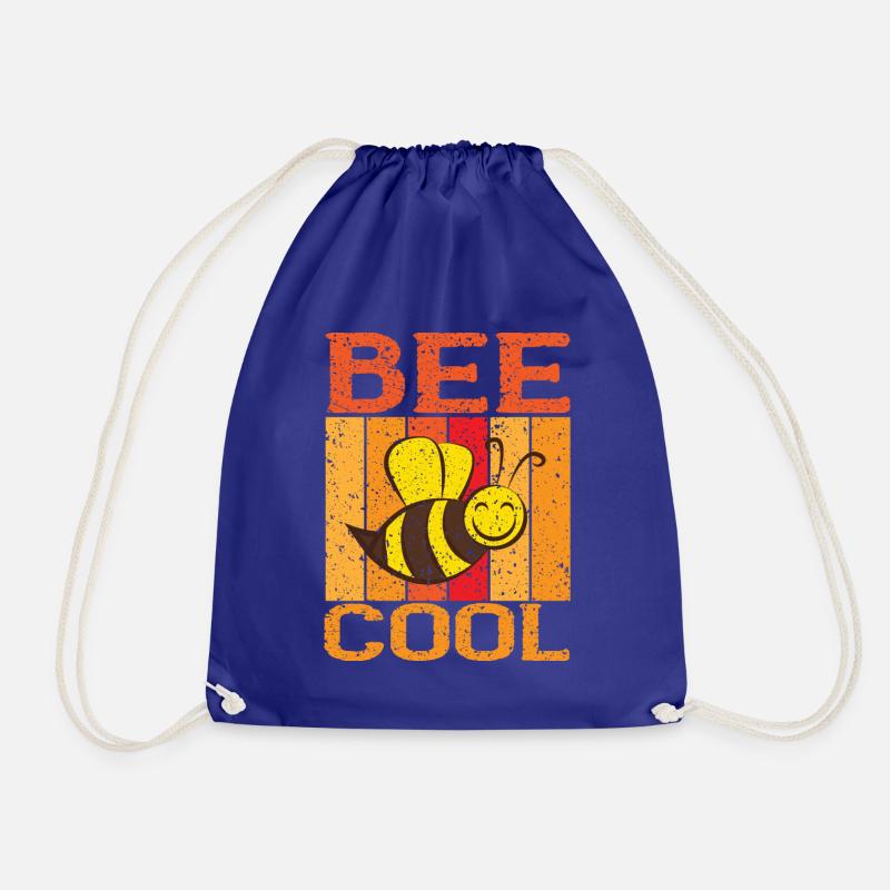 Bleib sei cool Bee Cool Biene Bienen Imker - Turnbeutel - Königsblau