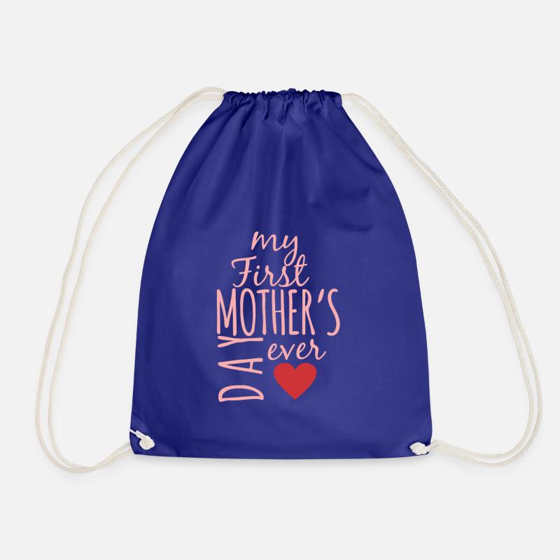 My first mother's day - Drawstring Bag - royal blue