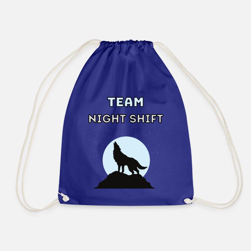 Team Night Shift - Turnbeutel - Königsblau
