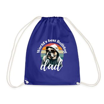 MEILLEUR PÈRE BOULEDOGUE DU MONDE - Dog Dogs Bulldog - Sac de sport léger - bleu roi - Devant