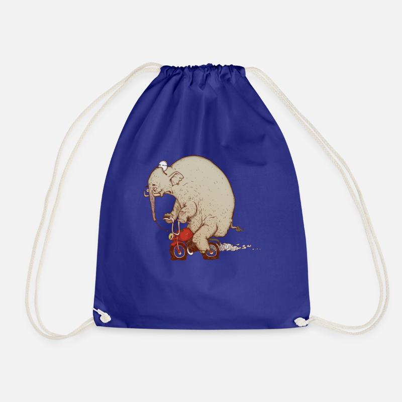 DRUNK ELEPHANT - Drawstring Bag - royal blue