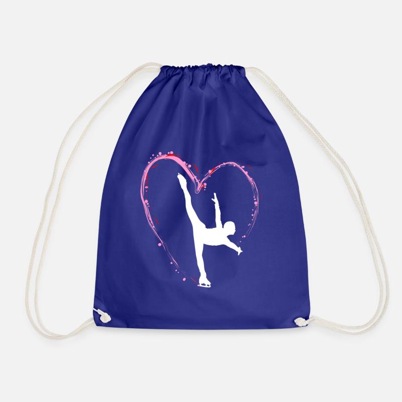 Figure skating Ice skating Ice dance figures - Drawstring Bag - royal blue
