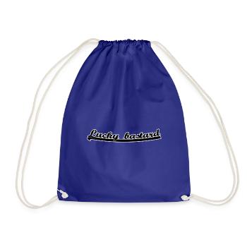 Lucky bastard - Drawstring Bag - royal blue - Front