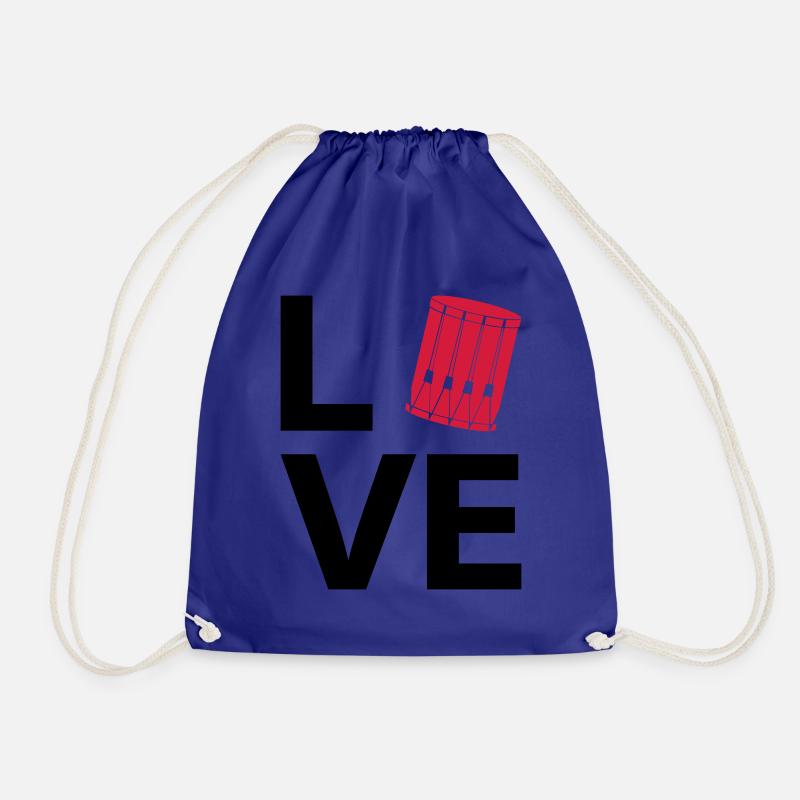 Love - Drum - Turnbeutel - Königsblau