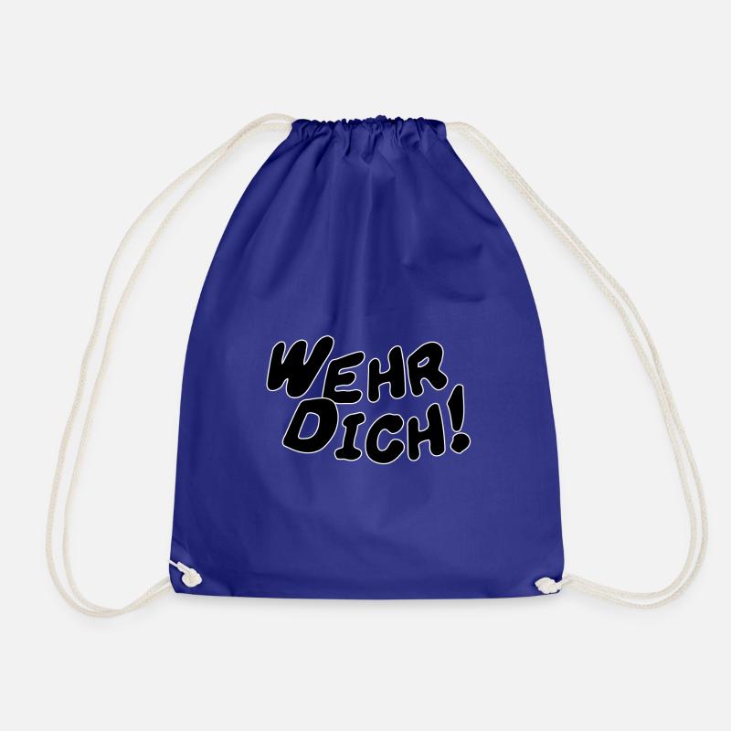 Fight back - Drawstring Bag - royal blue
