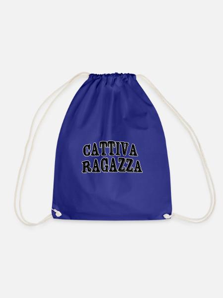 Cattiva ragazza - Turnbeutel - Königsblau