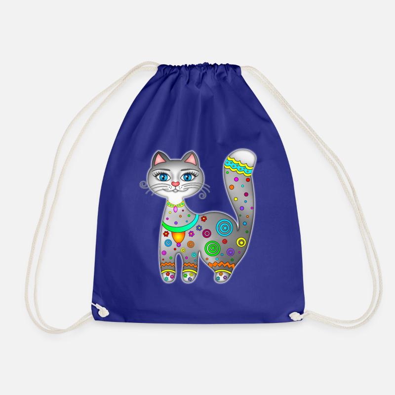 Katze süsses Kätzchen - Turnbeutel - Königsblau