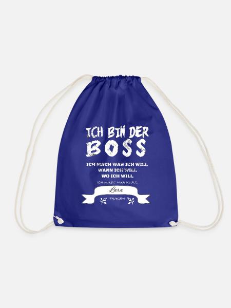 Geschenk Lara - Turnbeutel - Königsblau